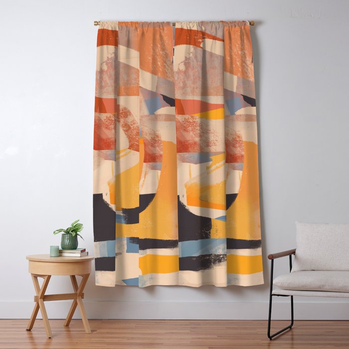 Modern Abstract Art 103 Window Curtain Gallery Image 1