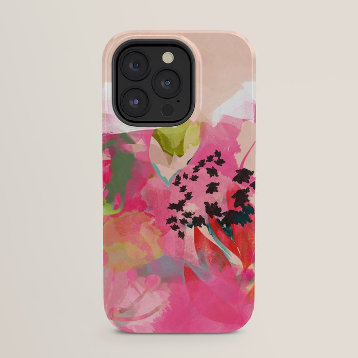 pink summer garden dream abstract iPhone Case Gallery Image 31