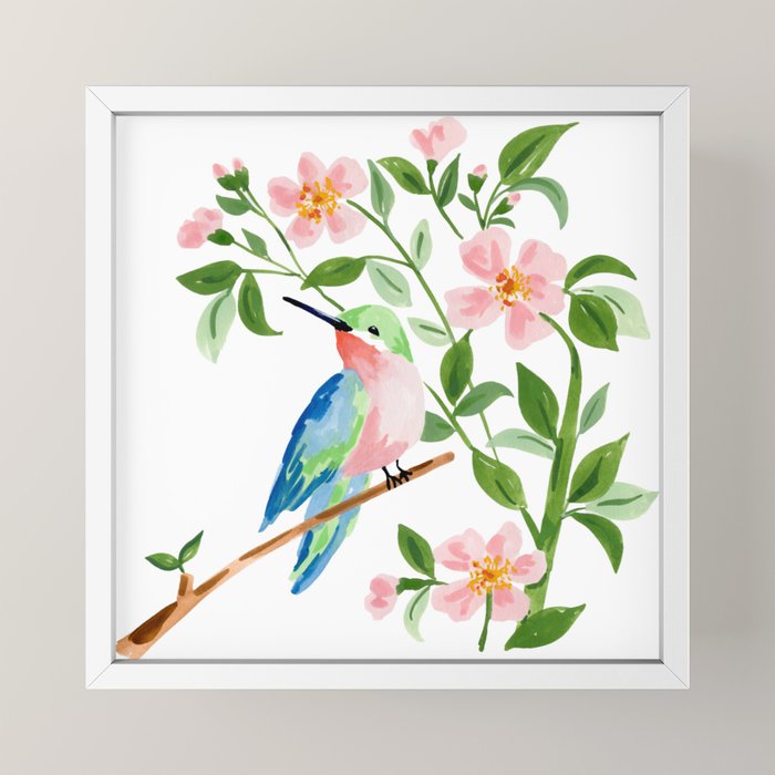 Hummingbird Mini Art Print Gallery Image 4
