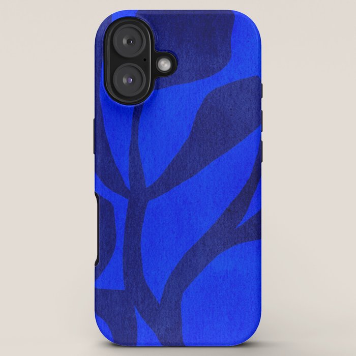 Abstract botanical- blue garden iPhone Case Gallery Image 5