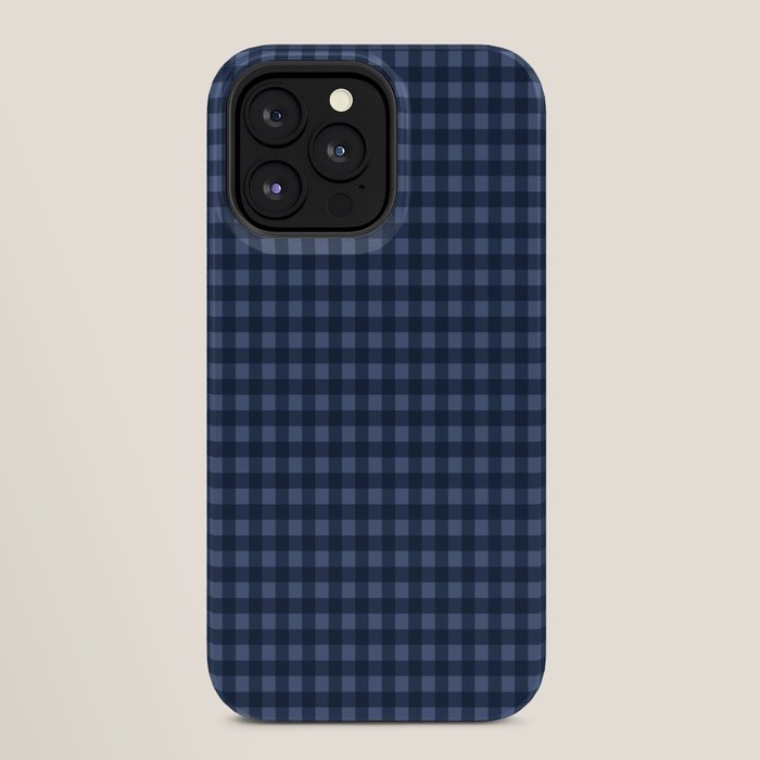 Gingham Plaid Pattern - Navy Blue iPhone Case Gallery Image 28