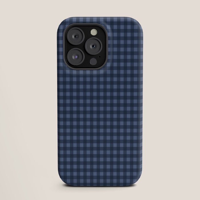 Gingham Plaid Pattern - Navy Blue iPhone Case Gallery Image 19