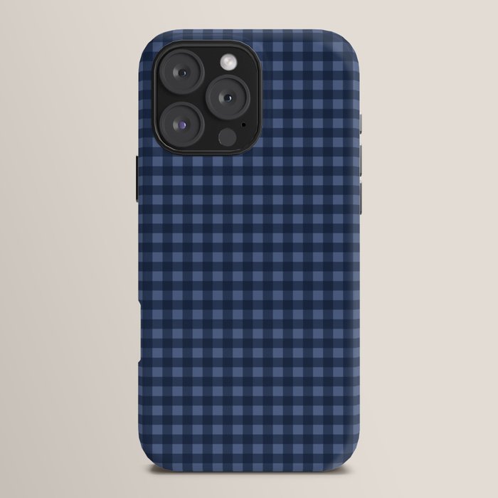 Gingham Plaid Pattern - Navy Blue iPhone Case Gallery Image 16