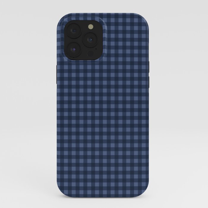 Gingham Plaid Pattern - Navy Blue iPhone Case Gallery Image 40