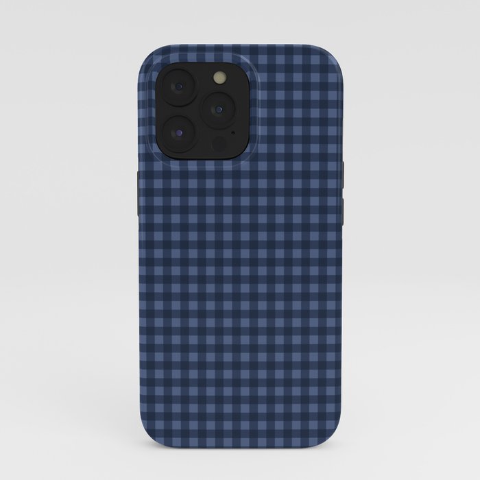 Gingham Plaid Pattern - Navy Blue iPhone Case Gallery Image 39