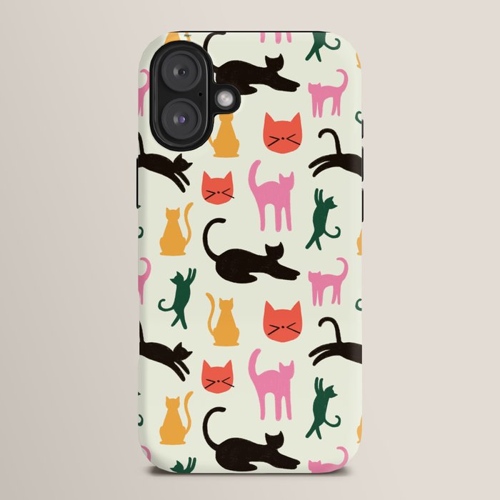 Colorful Cats Pattern iPhone Case Gallery Image 14