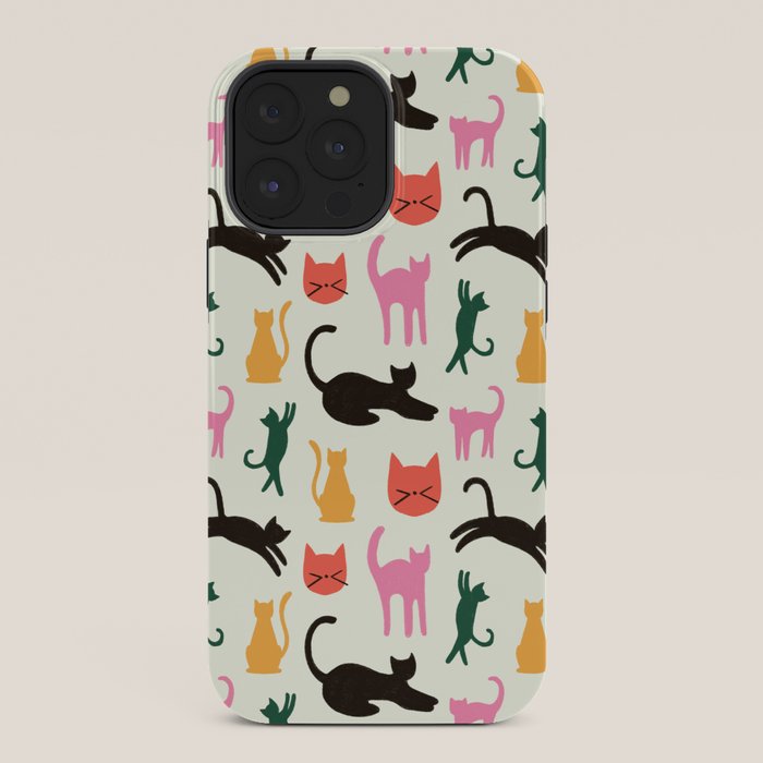 Colorful Cats Pattern iPhone Case Gallery Image 36