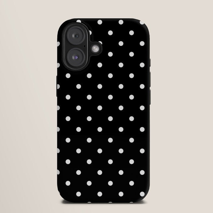 Black and White Polka Dots iPhone Case Gallery Image 9
