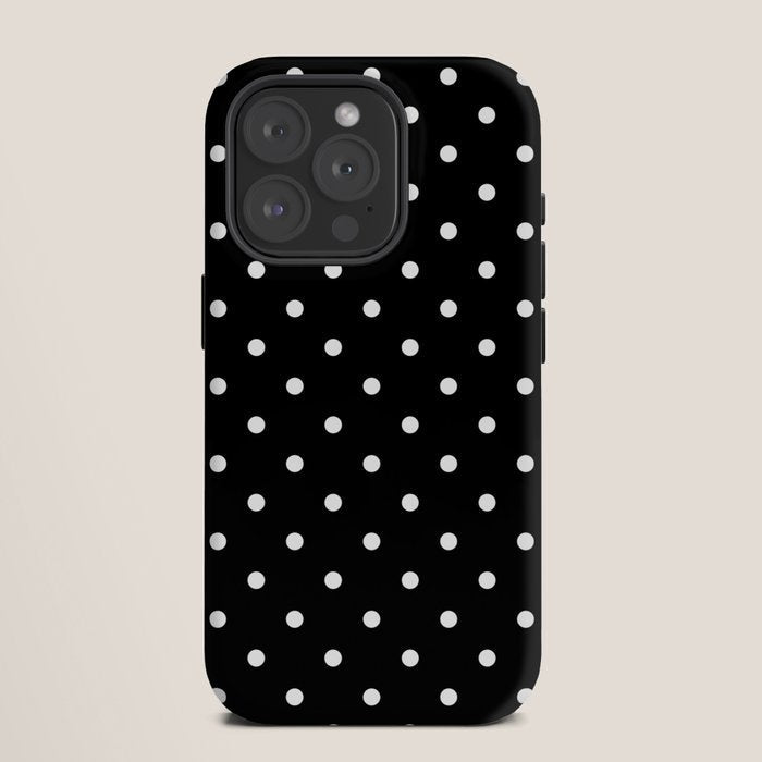 Black and White Polka Dots iPhone Case Gallery Image 11