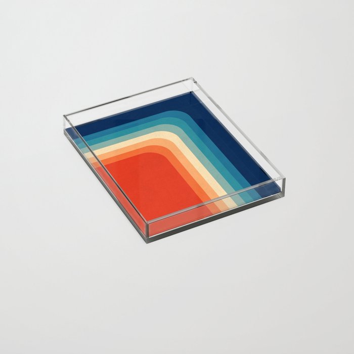 Retro 70s Color Palette III Acrylic Tray Gallery Image 2