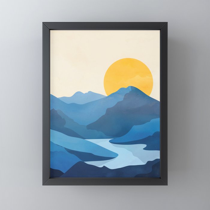 Minimalistic Landscape 10 Mini Art Print Gallery Image 3