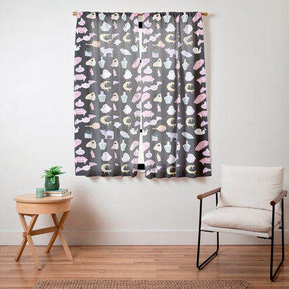 Pastel Goth Window Curtain Gallery Image 11