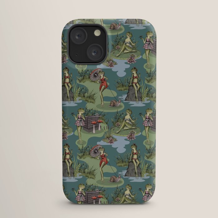 Vintage Pin-Up Girl Frogs iPhone Case Gallery Image 17