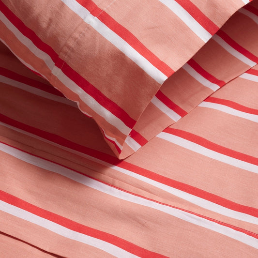 Double Stripe Brushed Cotton Sheet Set