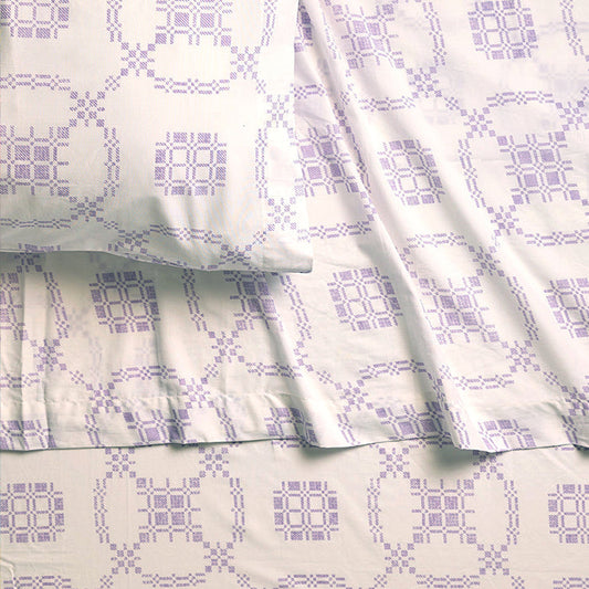 Woven Rings Brushed Cotton Sheet Set