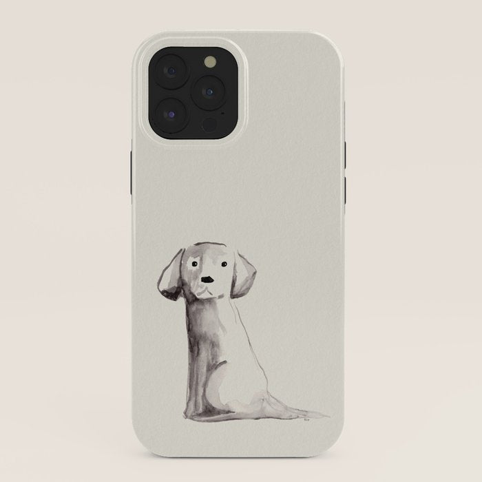 Little pup watercolor dog painting iPhone Case Gallery Image 40