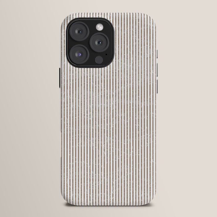 Cocoa Brown Tan Pinstripes iPhone Case Gallery Image 16