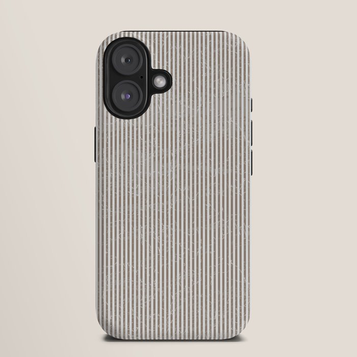 Cocoa Brown Tan Pinstripes iPhone Case Gallery Image 9
