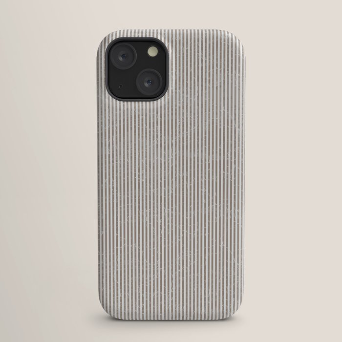 Cocoa Brown Tan Pinstripes iPhone Case Gallery Image 17