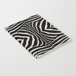 Zebra Wild Animal Print 724 Black and Linen White Notebook Gallery Image 1