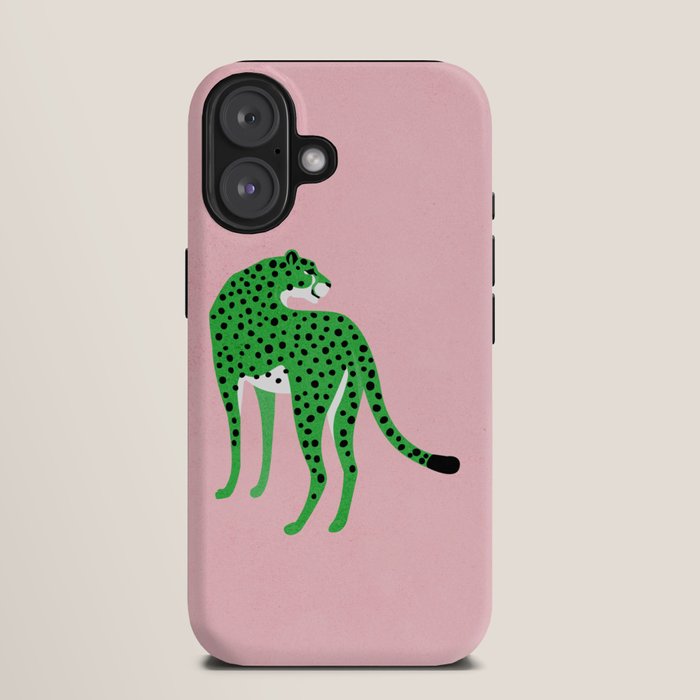 The Stare 2: Tropical Green Cheetah Edition iPhone Case Gallery Image 9