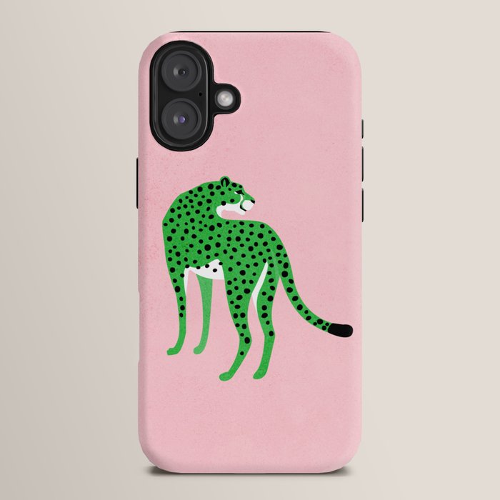 The Stare 2: Tropical Green Cheetah Edition iPhone Case Gallery Image 14