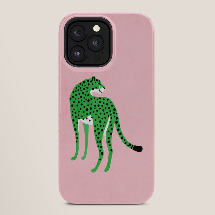 The Stare 2: Tropical Green Cheetah Edition iPhone Case Gallery Image 28