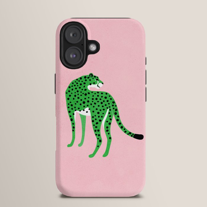 The Stare 2: Tropical Green Cheetah Edition iPhone Case Gallery Image 13