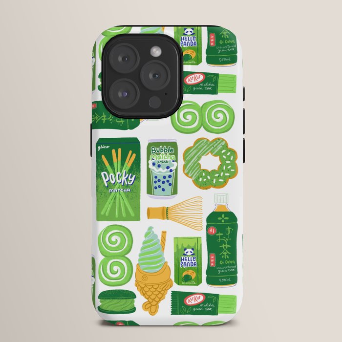 Matcha Green Tea Snacks iPhone Case Gallery Image 15