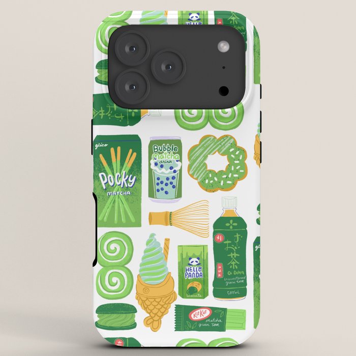 Matcha Green Tea Snacks iPhone Case Gallery Image 7