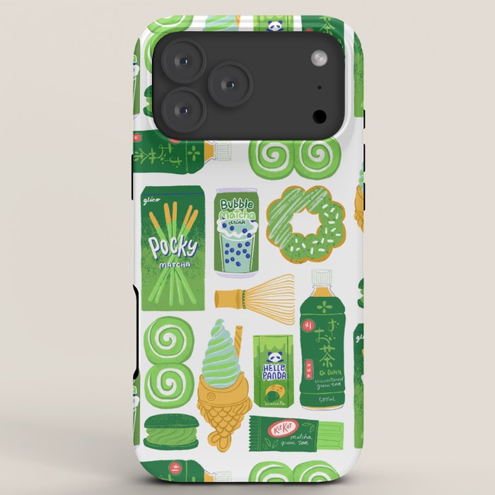 Matcha Green Tea Snacks iPhone Case Gallery Image 8