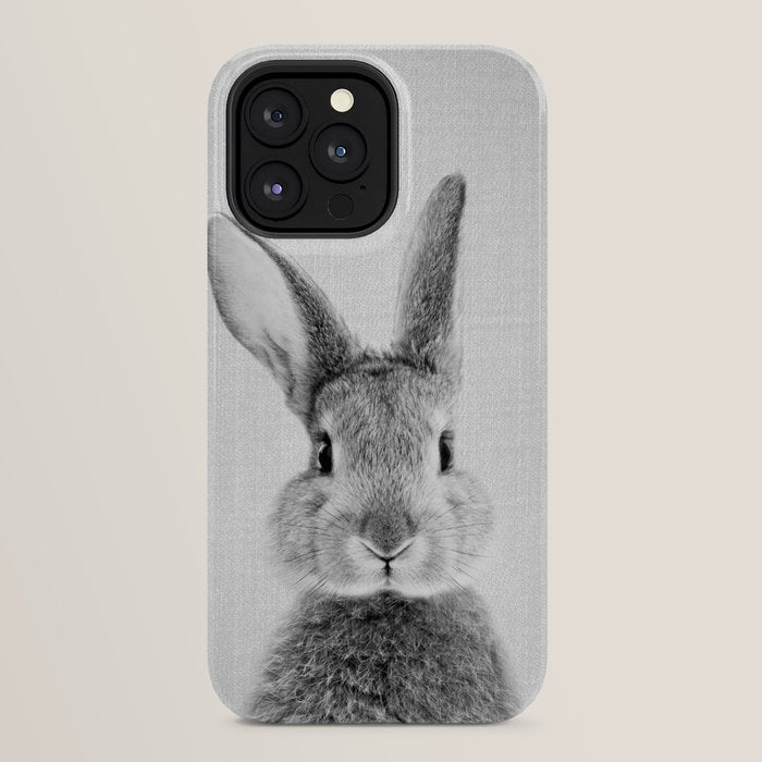 Rabbit - Black & White iPhone Case Gallery Image 24