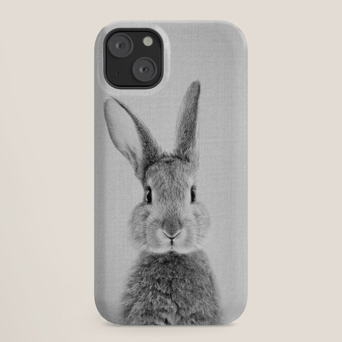 Rabbit - Black & White iPhone Case Gallery Image 18