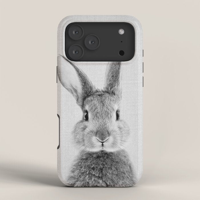 Rabbit - Black & White iPhone Case Gallery Image 4