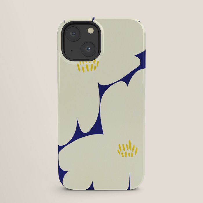Abstract botanical 52-blue iPhone Case Gallery Image 25