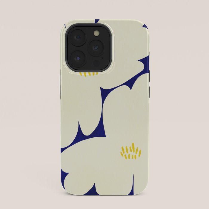Abstract botanical 52-blue iPhone Case Gallery Image 35