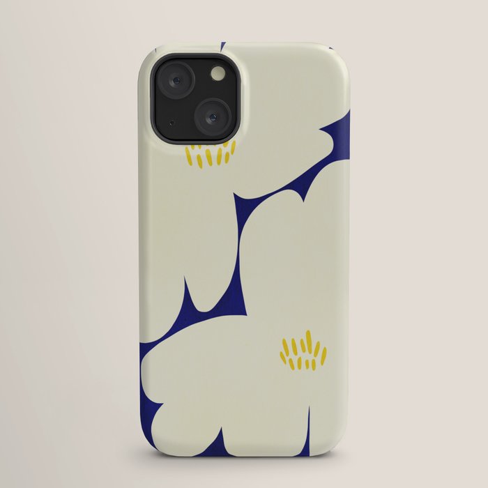 Abstract botanical 52-blue iPhone Case Gallery Image 17