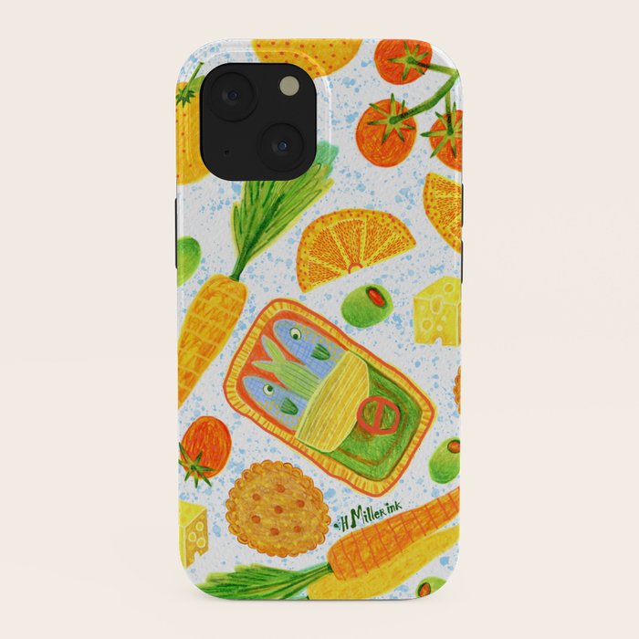 Kitchen Snacks & Apps in Orange & White iPhone Case Gallery Image 38