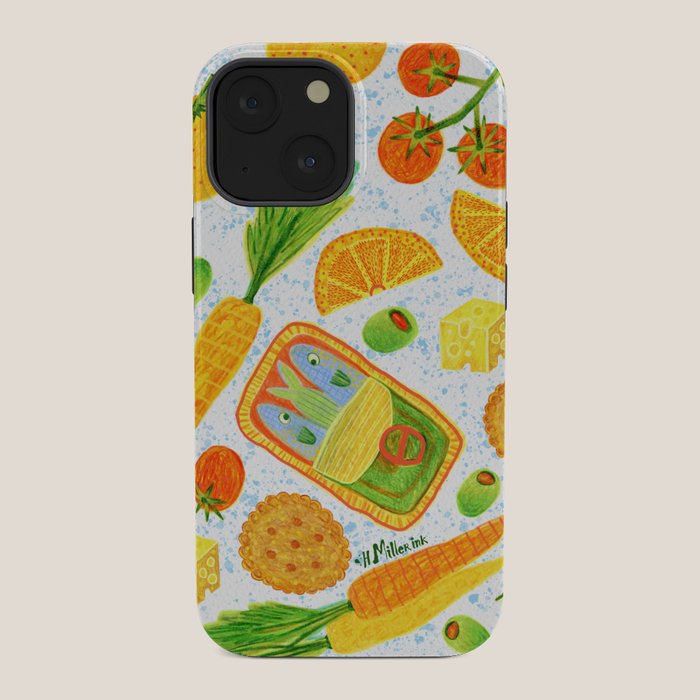 Kitchen Snacks & Apps in Orange & White iPhone Case Gallery Image 34