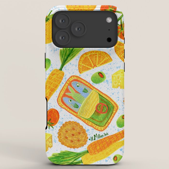 Kitchen Snacks & Apps in Orange & White iPhone Case Gallery Image 8