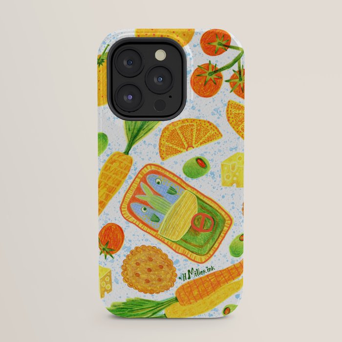 Kitchen Snacks & Apps in Orange & White iPhone Case Gallery Image 23