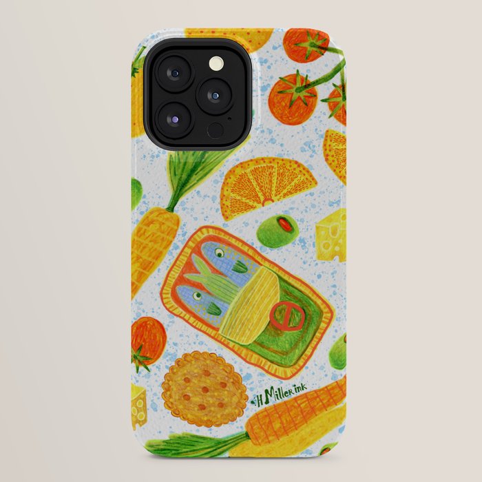 Kitchen Snacks & Apps in Orange & White iPhone Case Gallery Image 24