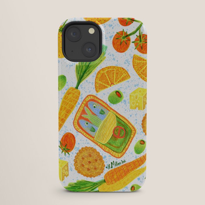 Kitchen Snacks & Apps in Orange & White iPhone Case Gallery Image 25