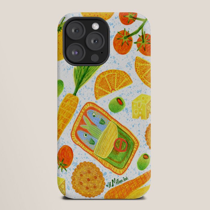 Kitchen Snacks & Apps in Orange & White iPhone Case Gallery Image 20