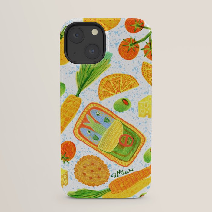 Kitchen Snacks & Apps in Orange & White iPhone Case Gallery Image 21