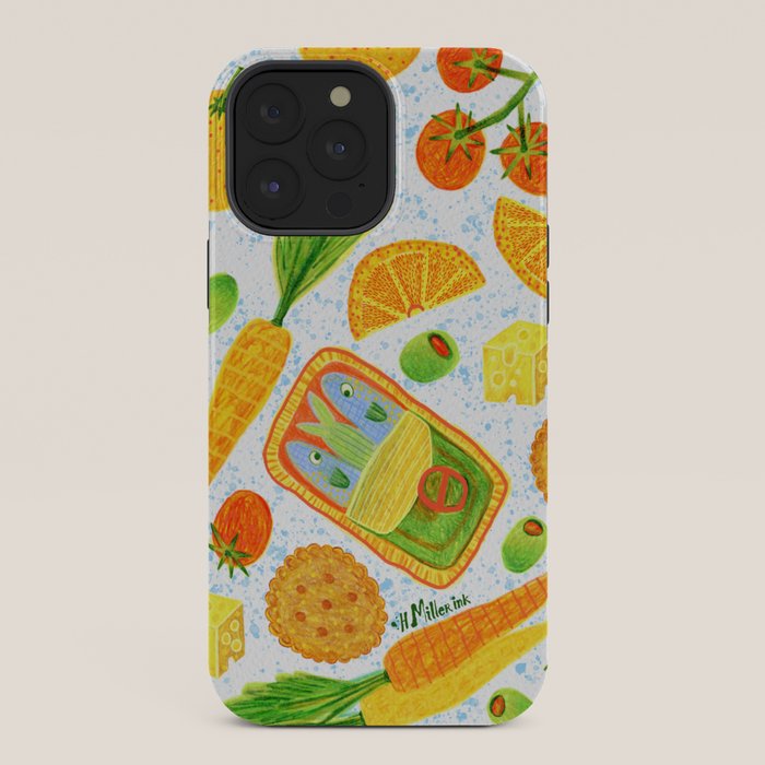 Kitchen Snacks & Apps in Orange & White iPhone Case Gallery Image 36