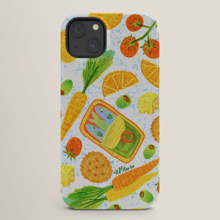 Kitchen Snacks & Apps in Orange & White iPhone Case Gallery Image 26