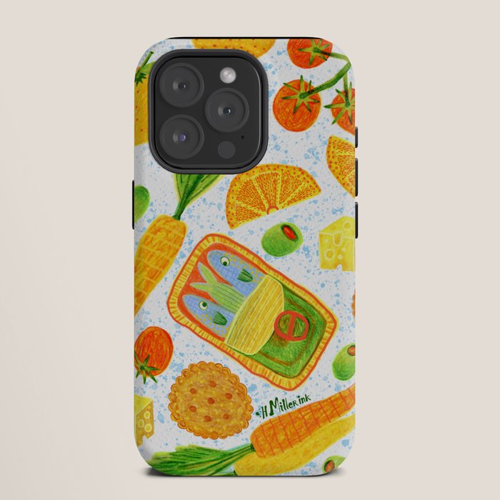 Kitchen Snacks & Apps in Orange & White iPhone Case Gallery Image 11