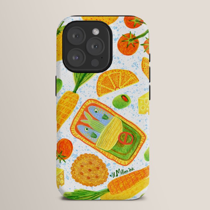 Kitchen Snacks & Apps in Orange & White iPhone Case Gallery Image 15