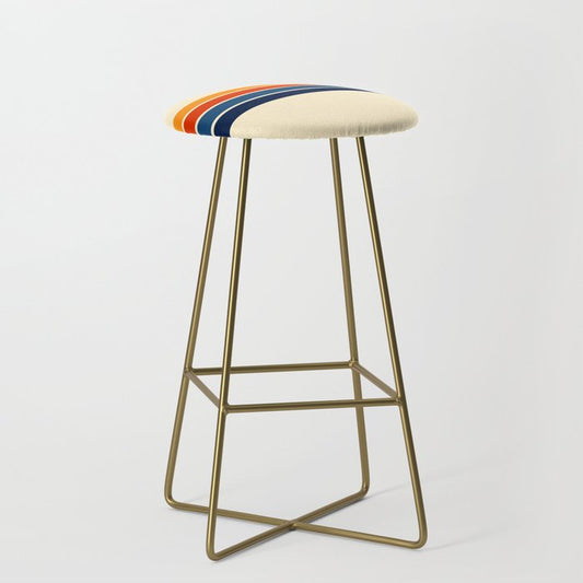 Classic Retro Stripes Stool Gallery Image 2